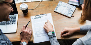 contracts revision done by web manager