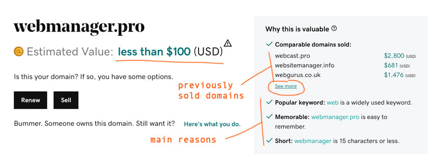 domain appraisal